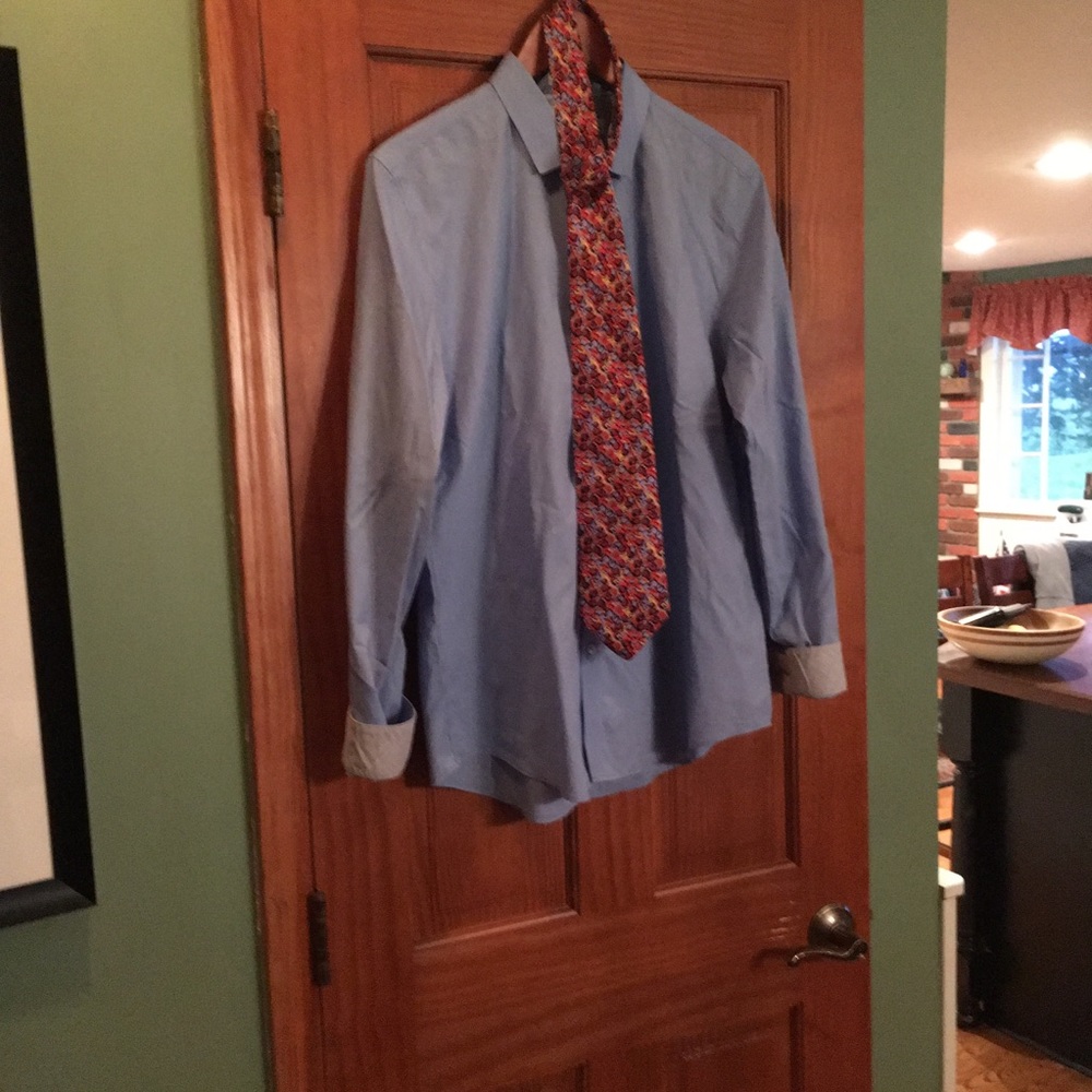 Calvin Klein dress shirt size large.